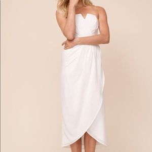 Yumi Kim white strapless dress